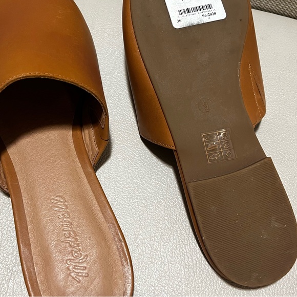 Madewell The Cory Brown Leather Women's Mules Size 9 - Picture 11 of 11
